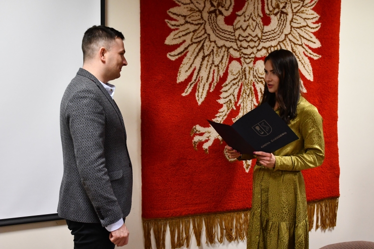 Ślubowanie nowej urzędniczki 