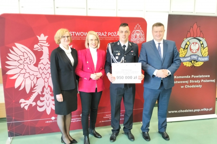 OSP Zakrzewo z promesą 