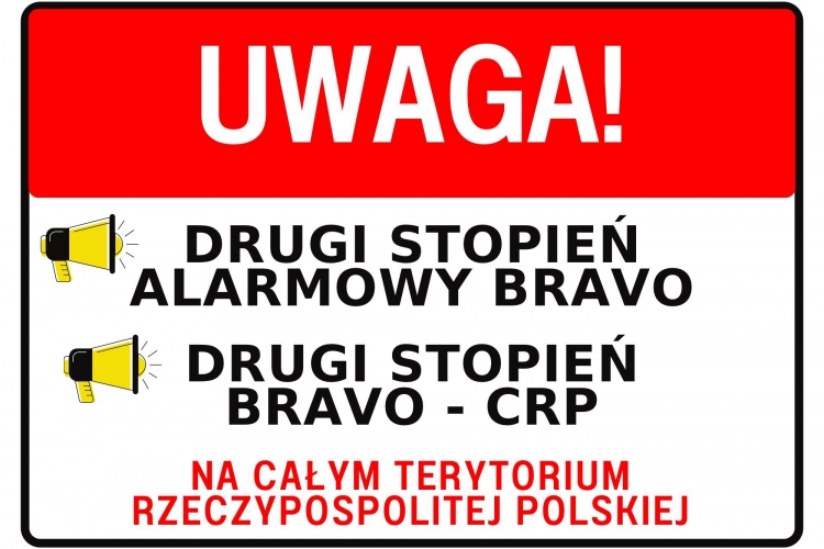 Wprowadzono drugi stopień alarmowt BRAVO