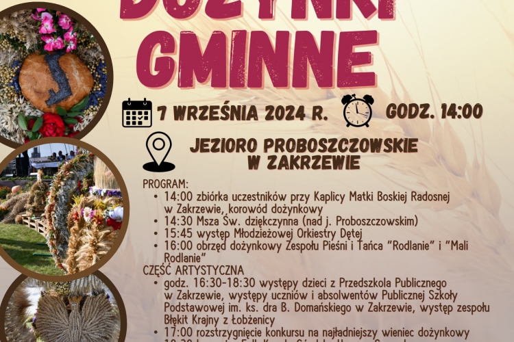 Zaproszenie na dożynki gminne