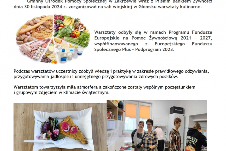 Warsztaty kulinarne z Pilskim Bankiem Żywności
