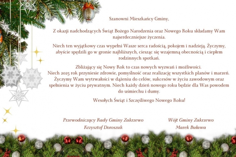 Życzenia świąteczne