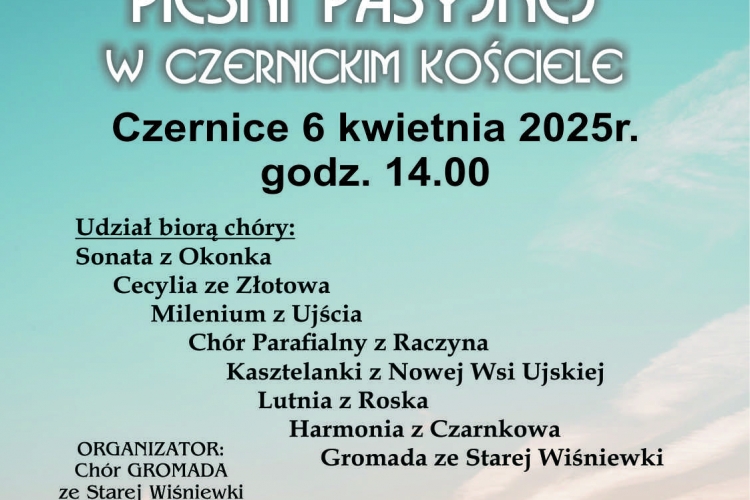 Zaproszenie na X Festiwal Pieśni Pasyjnej