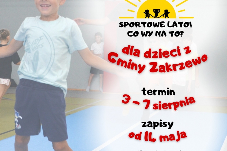 Stowarzyszenie Satori zaprasza do zapisów na Półkolonie- Sportowe Lato! Co Wy na to? 